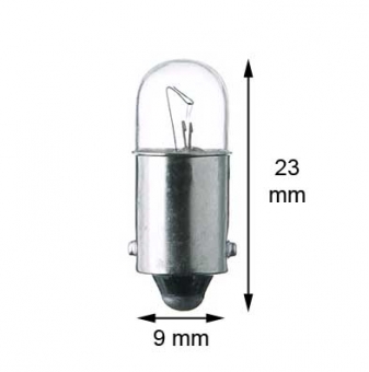 Ba9s miniature lamp 24V/2W 