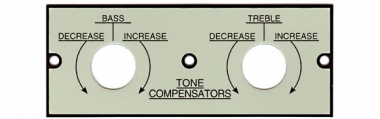 Tone control plate 