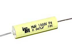 0,047 µF high voltage capacitor, axial 