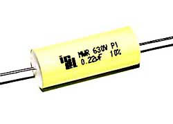 0,22 µF high voltage capacitor, axial 