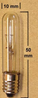 E10 miniature screw 130V/4W - long 