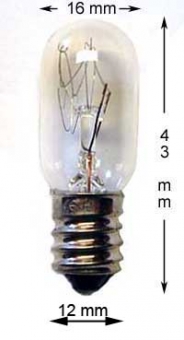 E12 Lampe 120V/15W 