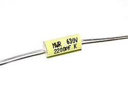 0,0022 µF high voltage capacitor, axial 