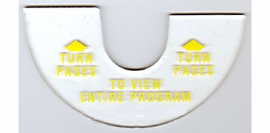 Instruktionsplatte "Turn Pages", 3WA 