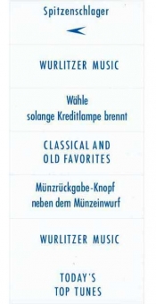 Instruction inserts, blue, German 