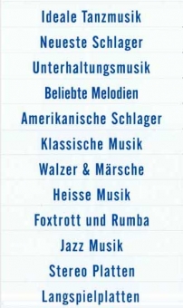 Classification strips, blue, German 