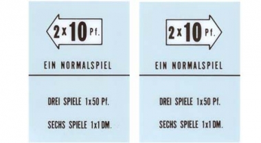 Pricing card 201 and 161 - German 