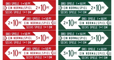 Drum roll pricing inserts, German 