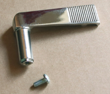 Coin return lever, chrome plated 
