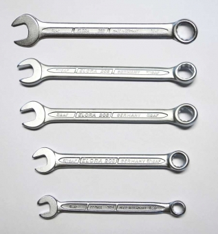 Combination wrench set, 5 pcs. 