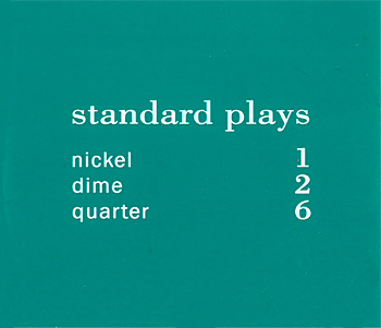 Pricing card "standard plays", turquoise 