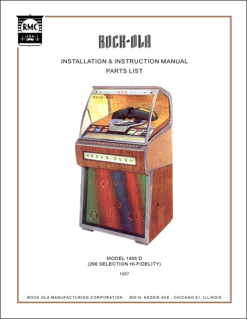 Service Manual Rock-Ola 1455-D 