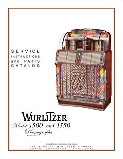 Service Manual Wurlitzer 1500, 1550 