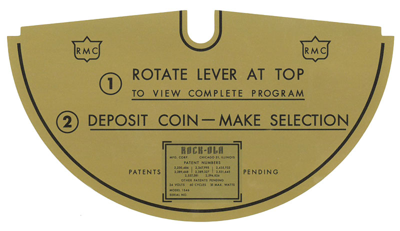 Decal "Rotate Lever At Top" 