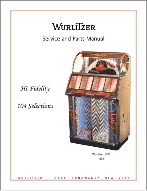 Service Manual Wurlitzer 1700 