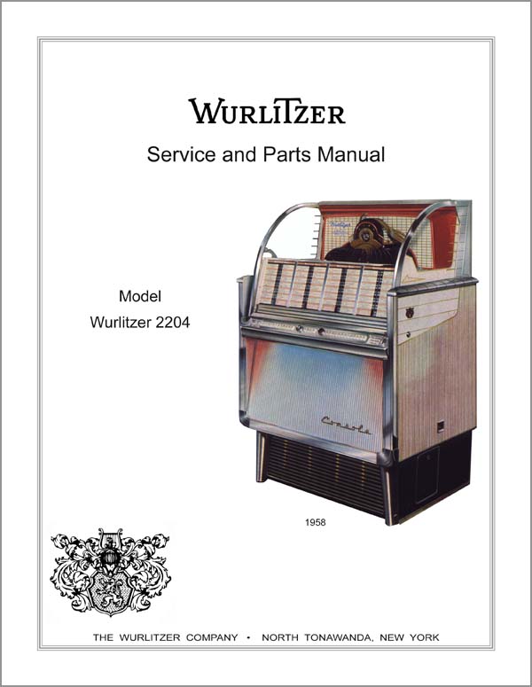 Service Manual Wurlitzer 2204 