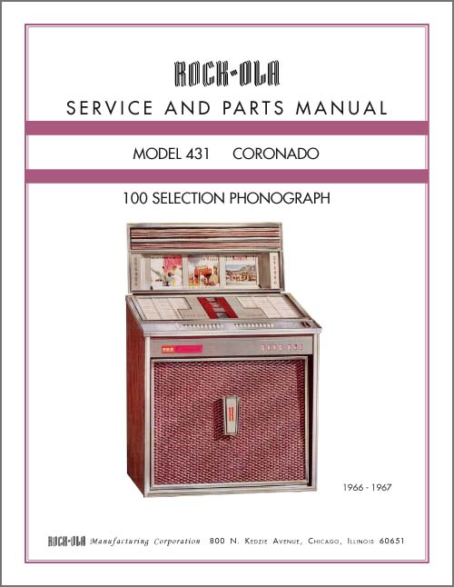 Service Manual Rock-Ola 431 