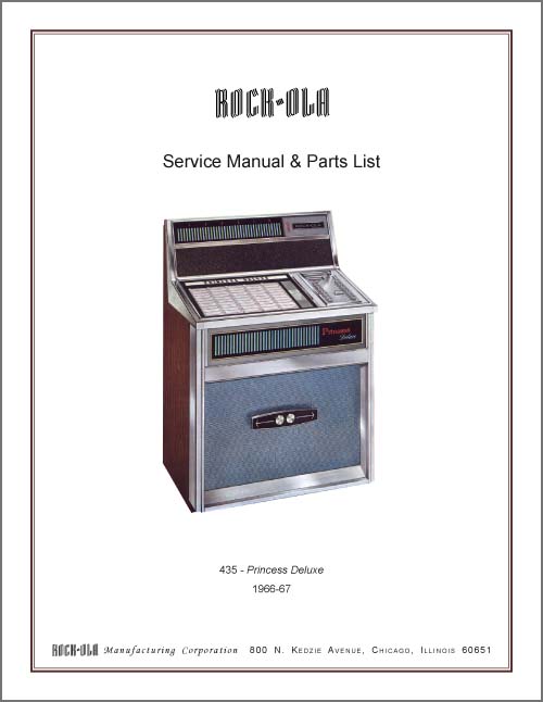 Service Manual Rock-Ola 435 