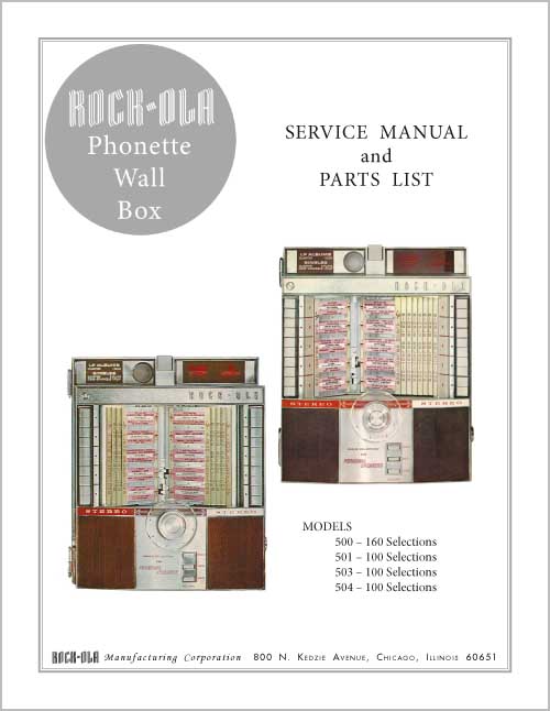 Service Manual Rock-Ola 500 - 504 