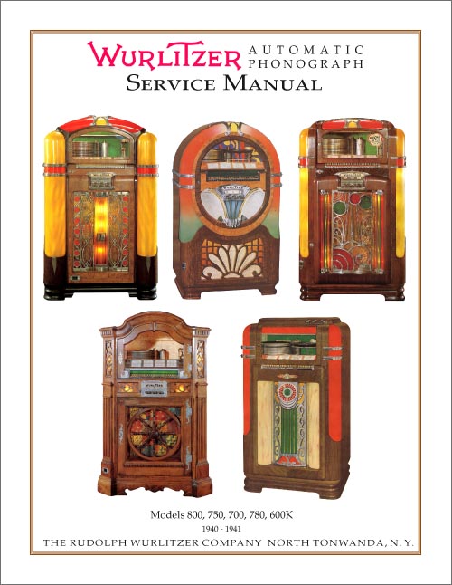 Service Manual Wurlitzer 700 - 950 