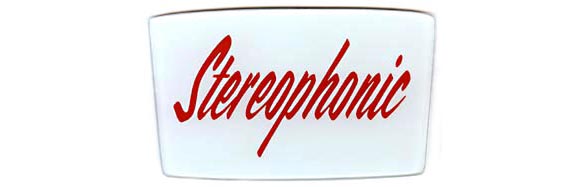 Glass emblem "Stereophonic" 