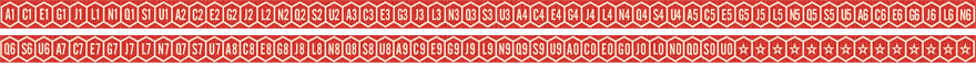 Record rack letter and number strip V200 