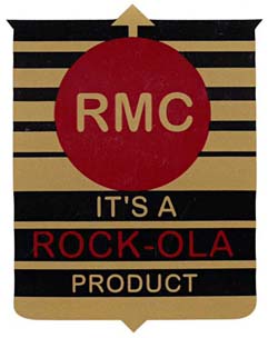 Decal "It's A Rock-Ola Product", large 