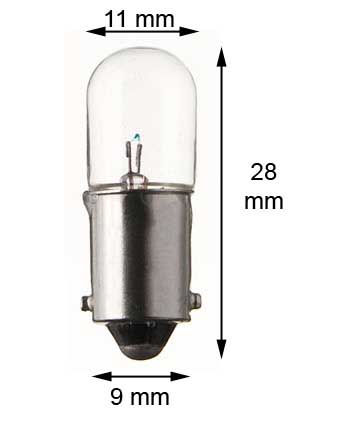 Ba9s miniature lamp #1819 