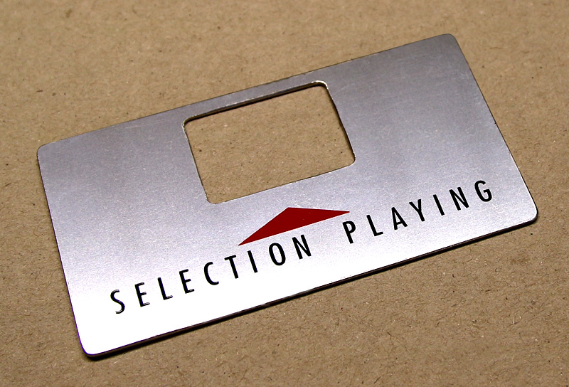 Steel plate "SELECTION PLAYING" 