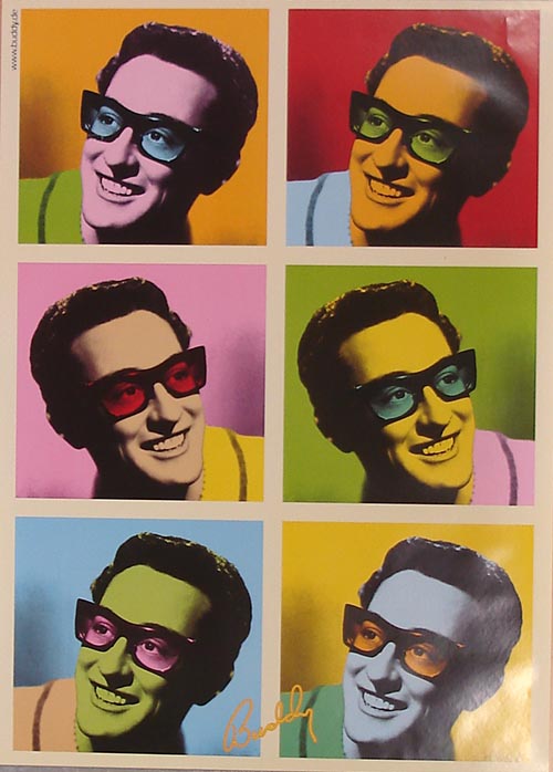 Buddy Holly Pop-Art-Poster 