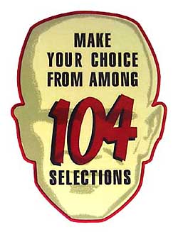 Decal "104 Selections" 