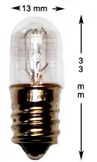 E12 miniature screw 110V/5W 