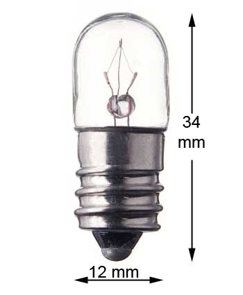 E12 miniature screw 24V/3W 
