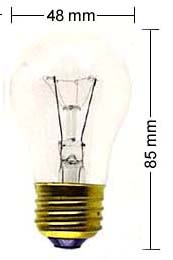 E27 Lampe 15W/110V, klar 