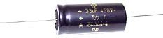 33 µF high voltage electrolytic capacitor 