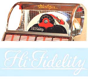 Decal "High Fidelity", white 