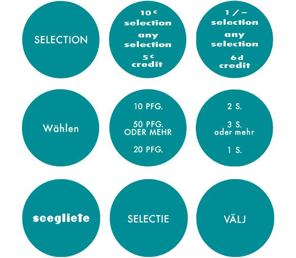 Coin glass, turquoise 