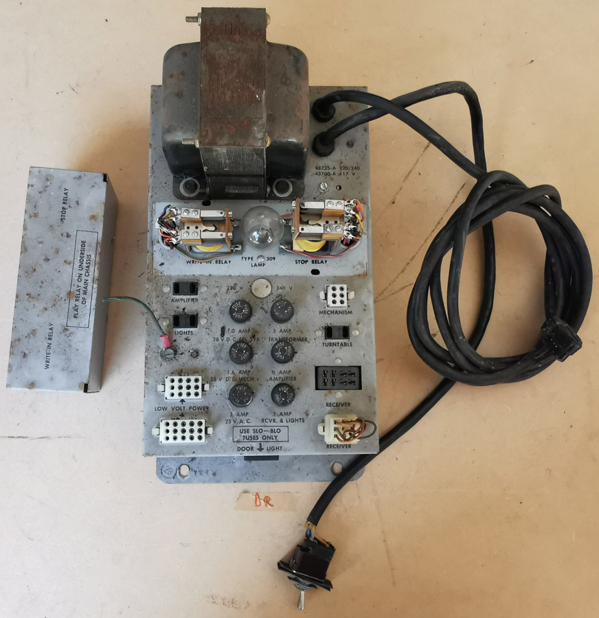 Power Supply and Write-In Unit for Rock-Ola 437 