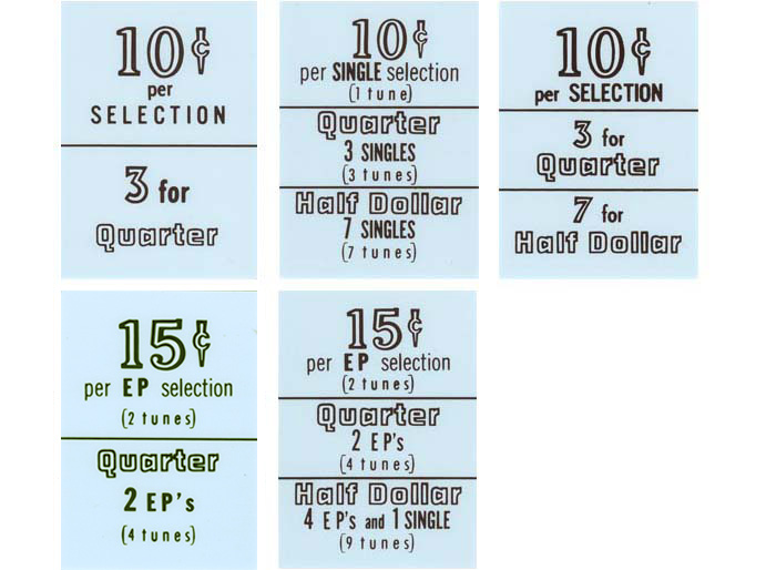 Pricing card 201 and 161 - English 