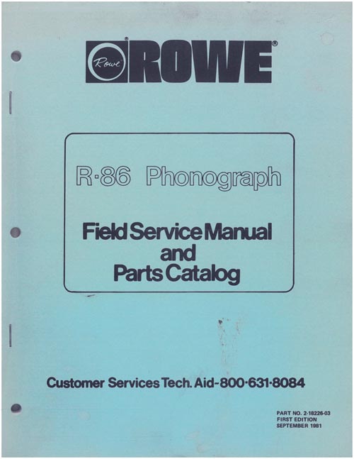 Service Manual ROWE/AMI R-86 