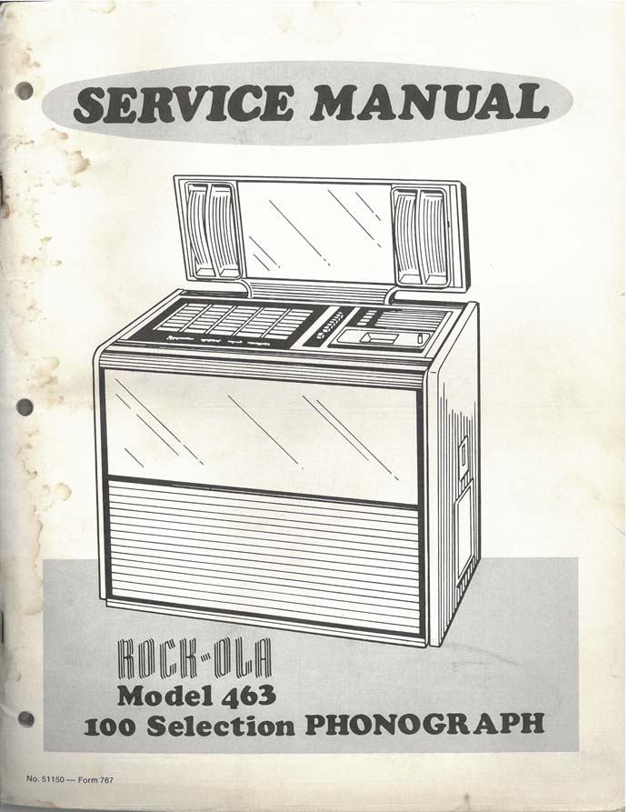 Service Manual Rock-Ola 463 und 469 