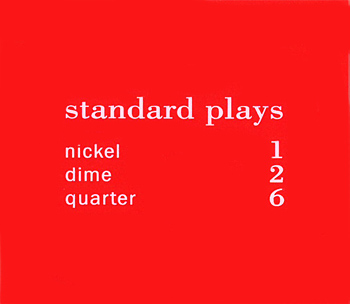 Preisschild "standard plays", orange 
