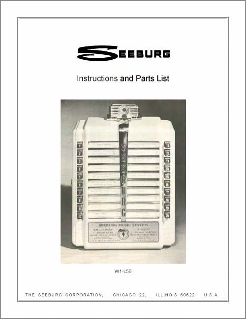 Service Manual Seeburg W1-L56 