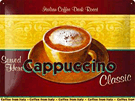 Blechschild "Café Cappuccino" 