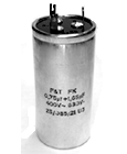 Motor run capacitor 0.75 + 1.65 µF 