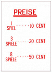 Price and instruction glasses, German - EUR 