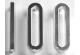 Ornaments "1 0 0", chrome plated 